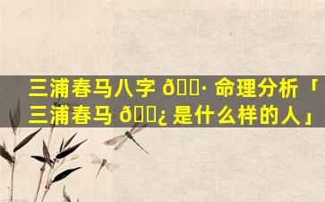 三浦春马八字 🌷 命理分析「三浦春马 🌿 是什么样的人」